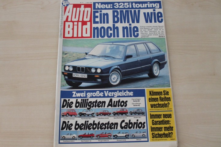 Deckblatt Auto Bild (14/1988)